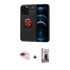 MARSİLYAN™- iPhone 13 Pro Max Kılıf Yankı Form Prime - Siyah Bilvis Hayalet Cam Ekran Koruyucu + Pers Alüminyum Kamera Lens - KI