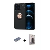 MARSİLYAN™- iPhone 13 Pro Max Kılıf Yankı Form Prime - Siyah Bilvis Hayalet Cam Ekran Koruyucu + Renkli Kamera Lens Koruma Cam - YL