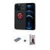 MARSİLYAN™- iPhone 13 Pro Max Kılıf Yankı Form Prime - Siyah Bilvis Hayalet Cam Ekran Koruyucu + Renkli Kamera Lens Koruma Cam - SI