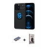 MARSİLYAN™- iPhone 13 Pro Max Kılıf Yankı Form Prime - Siyah Bilvis Hayalet Cam Ekran Koruyucu + Renkli Kamera Lens Koruma Cam - TU