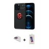 MARSİLYAN™- iPhone 13 Pro Max Kılıf Yankı Form Prime - Siyah Joko 5D Cam + Pers Alüminyum Kamera Lens - GI