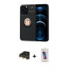 MARSİLYAN™- iPhone 13 Pro Max Kılıf Yankı Form Prime - Siyah Joko 5D Cam + Raze Metal Kamera Lens - GD