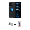 MARSİLYAN™- iPhone 13 Pro Max Kılıf Yankı Form Prime - Siyah Joko 5D Cam + Rainbow Kamera Lens Koruma Cam - MI