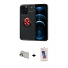 MARSİLYAN™- iPhone 13 Pro Max Kılıf Yankı Form Prime - Siyah Joko 5D Cam + Rainbow Kamera Lens Koruma Cam - BZ