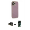 MARSİLYAN™- iPhone 13 Pro Max Kılıf Yankı Serisi - Şeffaf 360 Full Body Arka Koruyucu + Raze Metal Kamera Lens - GD
