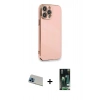 MARSİLYAN™- iPhone 13 Pro Max Kılıf Yankı Serisi - Şeffaf 360 Full Body Arka Koruyucu + Rainbow Kamera Lens Koruma Cam - MI