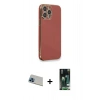 MARSİLYAN™- iPhone 13 Pro Max Kılıf Yankı Serisi - Şeffaf 360 Full Body Arka Koruyucu + Rainbow Kamera Lens Koruma Cam - MI