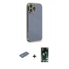 MARSİLYAN™- iPhone 13 Pro Max Kılıf Yankı Serisi - Şeffaf 360 Full Body Arka Koruyucu + Renkli Kamera Lens Koruma Cam - YL
