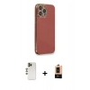 MARSİLYAN™- iPhone 13 Pro Max Kılıf Yankı Serisi - Şeffaf Maxco Cam Ekran Koruyucu + Shine Kamera Lens - GD