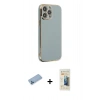 MARSİLYAN™- iPhone 13 Pro Max Kılıf Yankı Serisi - Siyah 6D Mat Seramik Hayalet Nano Ekran Koruyucu + Shine Kamera Lens Koruma Cam - MI
