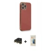 MARSİLYAN™- iPhone 13 Pro Max Kılıf Yankı Serisi - Siyah 6D Mat Seramik Hayalet Nano Ekran Koruyucu + Raze Metal Kamera Lens - GD