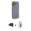 MARSİLYAN™- iPhone 13 Pro Max Kılıf Yankı Serisi - Siyah 6D Mat Seramik Hayalet Nano Ekran Koruyucu + Raze Metal Kamera Lens - GD