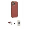 MARSİLYAN™- iPhone 13 Pro Max Kılıf Yankı Serisi - Siyah Bilvis Hayalet Cam Ekran Koruyucu + Pers Alüminyum Kamera Lens - KI