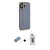 MARSİLYAN™- iPhone 13 Pro Max Kılıf Yankı Serisi - Siyah Bilvis Hayalet Cam Ekran Koruyucu + Shine Kamera Lens Koruma Cam - PE