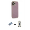 MARSİLYAN™- iPhone 13 Pro Max Kılıf Yankı Serisi - Siyah Bilvis Hayalet Cam Ekran Koruyucu + Shine Kamera Lens Koruma Cam - PE