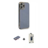 MARSİLYAN™- iPhone 13 Pro Max Kılıf Yankı Serisi - Siyah Bilvis Hayalet Cam Ekran Koruyucu + Renkli Kamera Lens Koruma Cam - TU