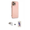 MARSİLYAN™- iPhone 13 Pro Max Kılıf Yankı Serisi - Siyah Joko 5D Cam + Pers Alüminyum Kamera Lens - GD