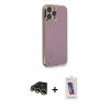 MARSİLYAN™- iPhone 13 Pro Max Kılıf Yankı Serisi - Siyah Joko 5D Cam + Raze Metal Kamera Lens - GD