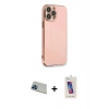 MARSİLYAN™- iPhone 13 Pro Max Kılıf Yankı Serisi - Siyah Joko 5D Cam + Rainbow Kamera Lens Koruma Cam - MI