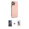 MARSİLYAN™- iPhone 13 Pro Max Kılıf Yankı Serisi - Siyah Joko 5D Cam + Neon Fosforlu Kamera Lens - MI