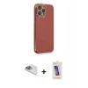 MARSİLYAN™- iPhone 13 Pro Max Kılıf Yankı Serisi - Siyah Joko 5D Cam + Pers Alüminyum Kamera Lens - SABE
