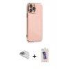 MARSİLYAN™- iPhone 13 Pro Max Kılıf Yankı Serisi - Siyah Joko 5D Cam + Pers Alüminyum Kamera Lens - SABE