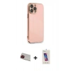 MARSİLYAN™- iPhone 13 Pro Max Kılıf Yankı Serisi - Siyah Joko 5D Cam + Rainbow Kamera Lens Koruma Cam - KI
