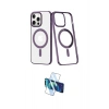 MARSİLYAN™- iPhone 13 Pro Max Kılıf Yörünge Minimal - Siyah 3D Antistatik Cam Ekran Koruyucu