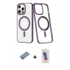MARSİLYAN™- iPhone 13 Pro Max Kılıf Yörünge Minimal - Siyah Joko 5D Cam + Shine Kamera Lens Koruma Cam - PE