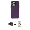 MARSİLYAN™- iPhone 13 Pro Max Kılıf Zirve Doku Koleksiyonu - Şeffaf Pasifik Cam Ekran Koruyucu + Raze Metal Kamera Lens - GD