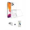 MARSİLYAN™- iPhone 13 Pro Max Kılıf Zirve Doku - Şeffaf Pasifik Cam Ekran Koruyucu + Pers Alüminyum Kamera Lens - SABE