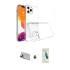 MARSİLYAN™- iPhone 13 Pro Max Kılıf Zirve Doku - Şeffaf Pasifik Cam Ekran Koruyucu + Rainbow Kamera Lens Koruma Cam - BZ