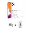 MARSİLYAN™- iPhone 13 Pro Max Kılıf Zirve Doku - Şeffaf Pasifik Cam Ekran Koruyucu + Rainbow Kamera Lens Koruma Cam - MI