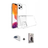 MARSİLYAN™- iPhone 13 Pro Max Kılıf Zirve Doku - Siyah Bilvis Hayalet Cam Ekran Koruyucu + Pers Alüminyum Kamera Lens - LT
