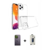 MARSİLYAN™- iPhone 13 Pro Max Kılıf Zirve Doku - Siyah Bilvis Hayalet Cam Ekran Koruyucu + Neon Fosforlu Kamera Lens - YL