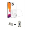 MARSİLYAN™- iPhone 13 Pro Max Kılıf Zirve Doku - Siyah Bilvis Hayalet Cam Ekran Koruyucu + Rainbow Kamera Lens Koruma Cam - REGD