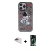 MARSİLYAN™- iPhone 13 Pro Max Kılıf Zirve Form Özel Seri - Şeffaf 360 Full Body Arka Koruyucu + Pers Alüminyum Kamera Lens - GI