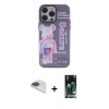 MARSİLYAN™- iPhone 13 Pro Max Kılıf Zirve Form Özel Seri - Şeffaf 360 Full Body Arka Koruyucu + Pers Alüminyum Kamera Lens - GI