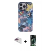 MARSİLYAN™- iPhone 13 Pro Max Kılıf Zirve Form Özel Seri - Şeffaf 360 Full Body Arka Koruyucu + Pers Alüminyum Kamera Lens - GI