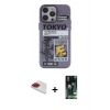 MARSİLYAN™- iPhone 13 Pro Max Kılıf Zirve Form Özel Seri - Şeffaf 360 Full Body Arka Koruyucu + Pers Alüminyum Kamera Lens - KI