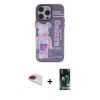 MARSİLYAN™- iPhone 13 Pro Max Kılıf Zirve Form Özel Seri - Şeffaf 360 Full Body Arka Koruyucu + Pers Alüminyum Kamera Lens - KI