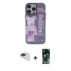 MARSİLYAN™- iPhone 13 Pro Max Kılıf Zirve Form Özel Seri - Şeffaf 360 Full Body Arka Koruyucu + Pers Alüminyum Kamera Lens - LT