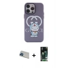 MARSİLYAN™- iPhone 13 Pro Max Kılıf Zirve Form Özel Seri - Şeffaf 360 Full Body Arka Koruyucu + Rainbow Kamera Lens Koruma Cam - MI