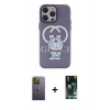 MARSİLYAN™- iPhone 13 Pro Max Kılıf Zirve Form Özel Seri - Şeffaf 360 Full Body Arka Koruyucu + Neon Fosforlu Kamera Lens - YL