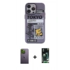 MARSİLYAN™- iPhone 13 Pro Max Kılıf Zirve Form Özel Seri - Şeffaf 360 Full Body Arka Koruyucu + Neon Fosforlu Kamera Lens - YL