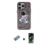 MARSİLYAN™- iPhone 13 Pro Max Kılıf Zirve Form Özel Seri - Şeffaf 360 Full Body Arka Koruyucu + Shine Kamera Lens Koruma Cam - PE
