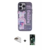 MARSİLYAN™- iPhone 13 Pro Max Kılıf Zirve Form Özel Seri - Şeffaf 360 Full Body Arka Koruyucu + Pers Alüminyum Kamera Lens - GD