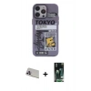 MARSİLYAN™- iPhone 13 Pro Max Kılıf Zirve Form Özel Seri - Şeffaf 360 Full Body Arka Koruyucu + Rainbow Kamera Lens Koruma Cam - MR