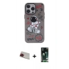MARSİLYAN™- iPhone 13 Pro Max Kılıf Zirve Form Özel Seri - Şeffaf 360 Full Body Arka Koruyucu + Rainbow Kamera Lens Koruma Cam - KI