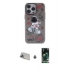 MARSİLYAN™- iPhone 13 Pro Max Kılıf Zirve Form Özel Seri - Şeffaf 360 Full Body Arka Koruyucu + Rainbow Kamera Lens Koruma Cam - MR